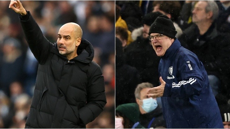 Guardiola and Bielsa, Manchester City and Leeds United coaches