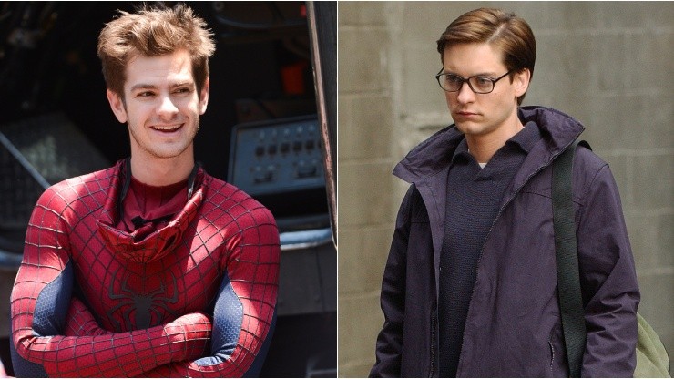 Andrew Garfield (left) and Tobey Maguire
