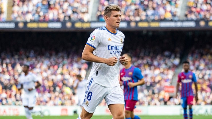 Toni Kroos during Real Madrid's 2-1 win over Barcelona this season.