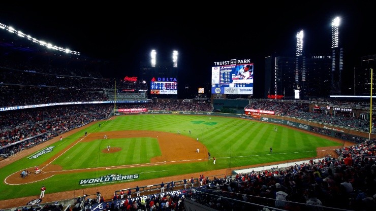 A view of the Truist Park during the 2021 MLB World Series.