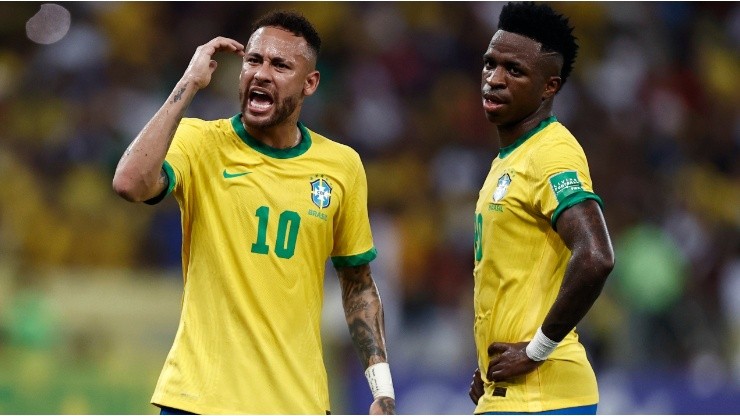 브라질의 Neymar Jr와 Vinicius Jr