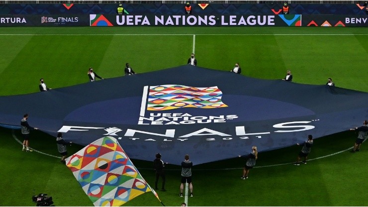 The opening ceremony prior to the UEFA Nations League 2021 Final