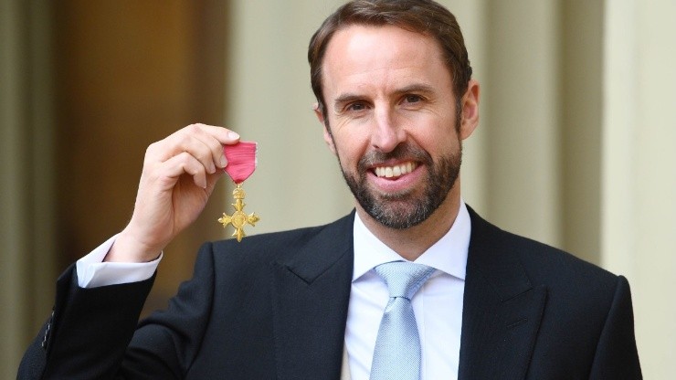 Gareth Southgate at the Investitures at Buckingham Palace in 2019