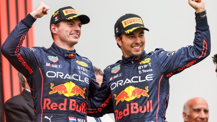 Max Verstappen and Sergio 'Checo' Perez, Red Bull Racing drivers