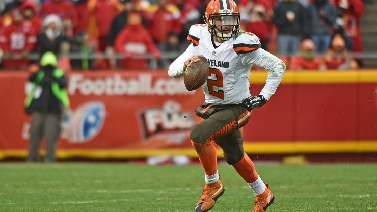 Manziel playing for the Browns