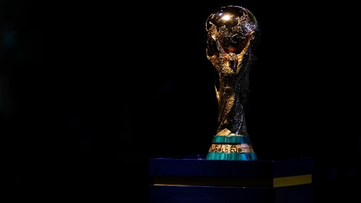 El trofeo de la Copa Mundial de la FIFA