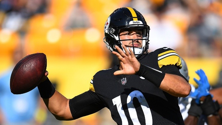 Mitch Trubisky will fight for the starting quartecback role in the Steelers this year.