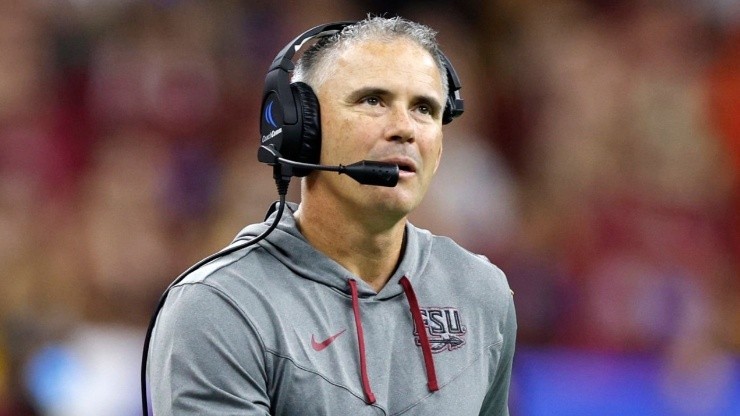 Head coach Mike Norvell of the Florida State Seminoles