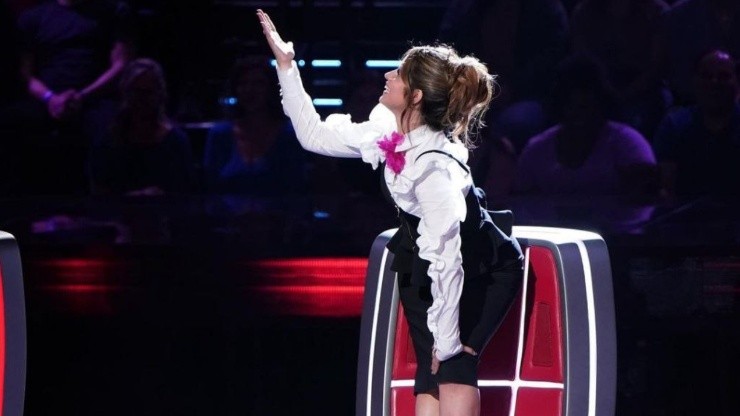 Camila Cabello in The Voice 2022.