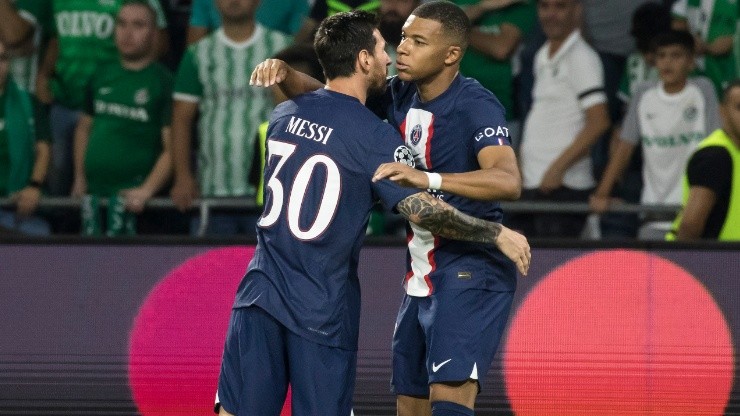 Messi and Mbappé of PSG