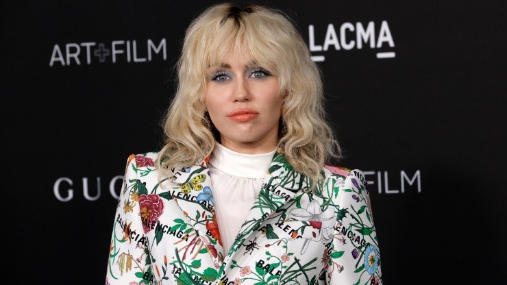 Miley Cyrus attends 2021 LACMA's Art+Film 10th Annual Gala.