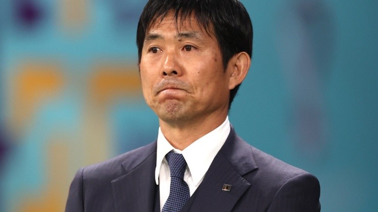 Manager Hajime Moriyasu of Japan