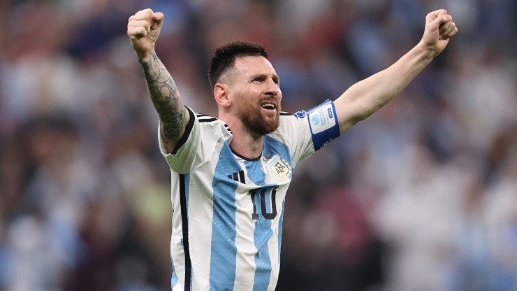 Lionel Messi at the Qatar 2022 World Cup final