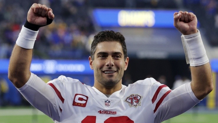 Jimmy Garoppolo with the San Francisco 49ers