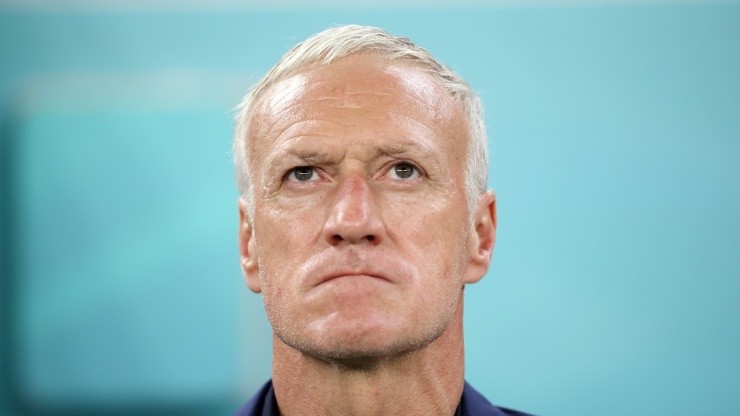 Didier Deschamps with France in the World Cup
