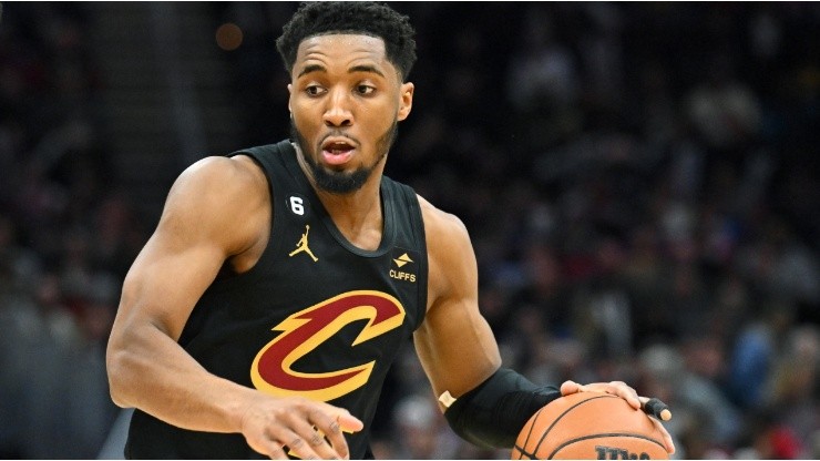 Donovan Mitchell #45 of the Cleveland Cavaliers