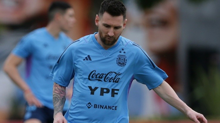 Lionel Messi preparing for this game in Argentina