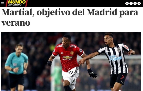 Martial en los medios