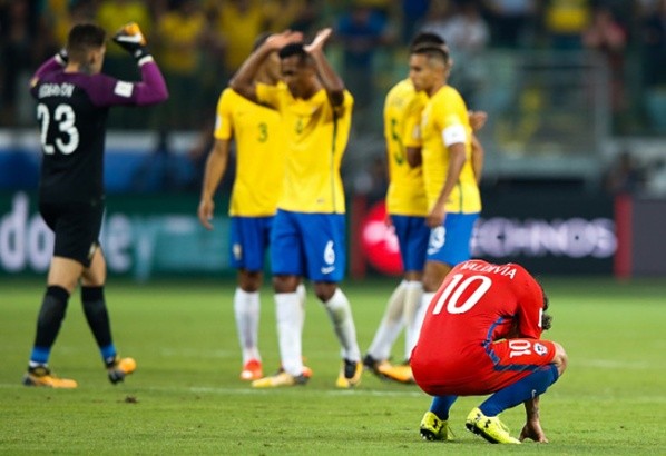 Brasil decretó la eliminación de Chile del Mundial