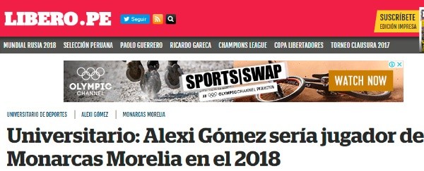 Libero, confirmado e interés de Monarcas Morelia.