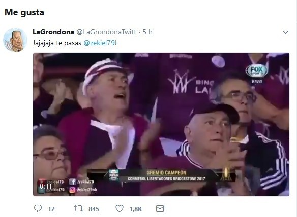 Esta es es el tweet que le gustó a Driussi