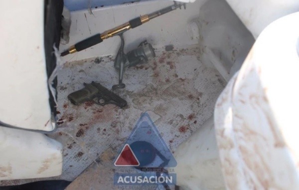 Así fue encontrada la lancha.