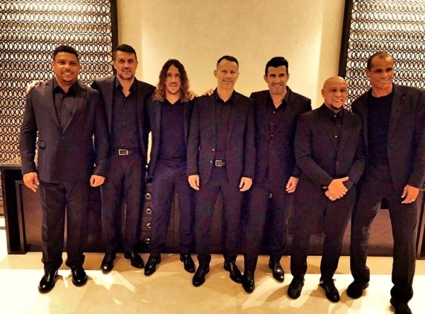 NOCHE DE GALA. La cena entre estrellas del fútbol que ha sido viral en las redes sociales.