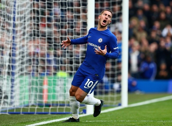 Hazard grita tras anotarle al Newcastle. Podría ser uno de sus últimos tantos con la camiseta del Chelsea.
