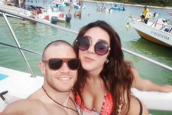 Sara y Nahitan, de vacaciones en Uruguay.