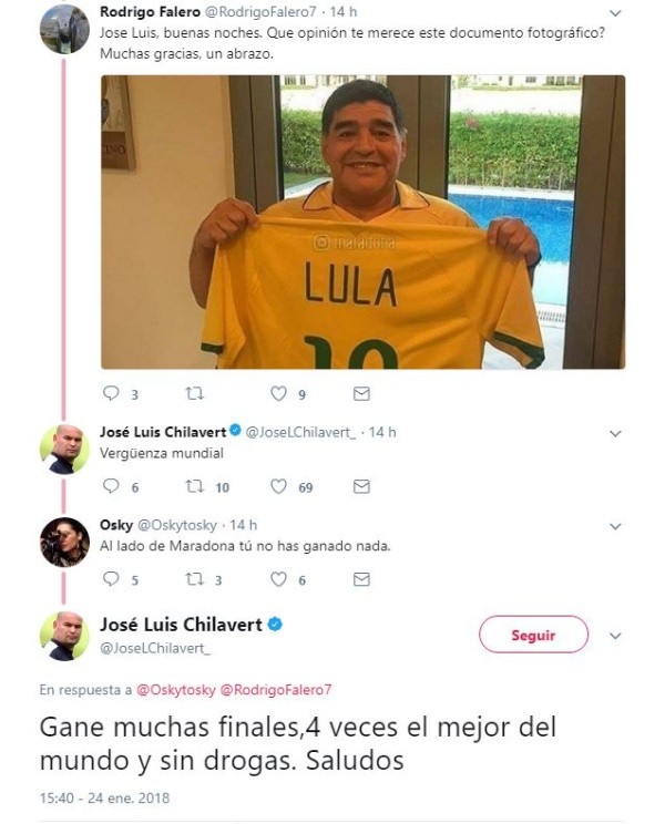 Twitter Oficial de Chilavert