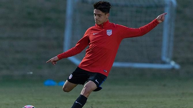 González en su etapa como seleccionado estadounidense