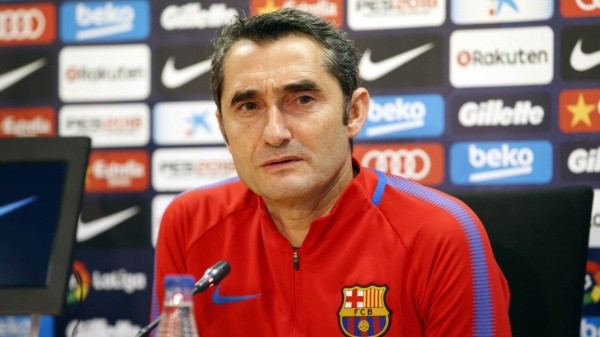 EN CONFERENCIA. Valverde responde ante la prensa antes del encuentro contra Eibar.
