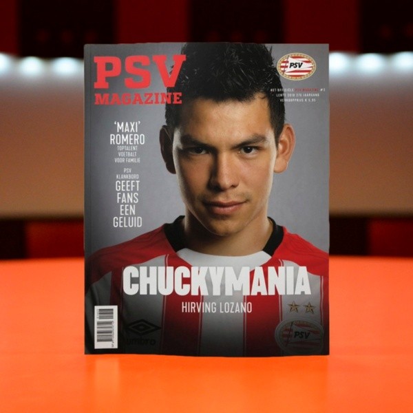 Esta es la portada de la revista del PSV