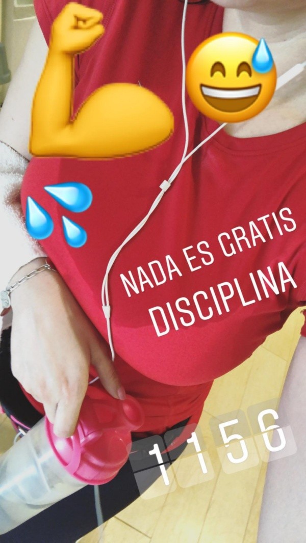 Así se vio al terminar su rutina de ejercicios