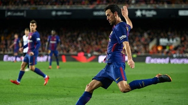 Sergio Busquets en Barcelona.