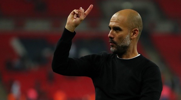 Pep Guardiola, entrenador de Manchester City.