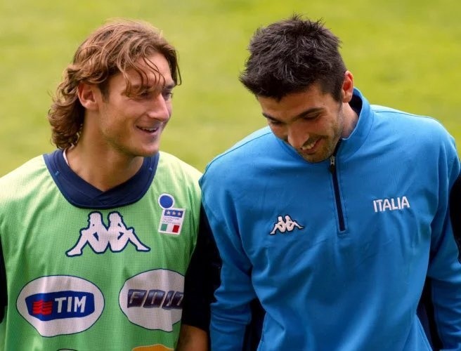 Totti y Buffon compartieron momentos únicos en la Selección de Italia
