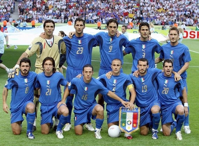 Buffon y Totti fueron titulares en la final de Alemania 2006, campeonato en el cual Italia se coronó campeona del mundo
