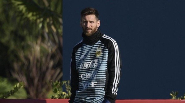 Foto de Lionel Messi, jugador de la Selección Argentina.