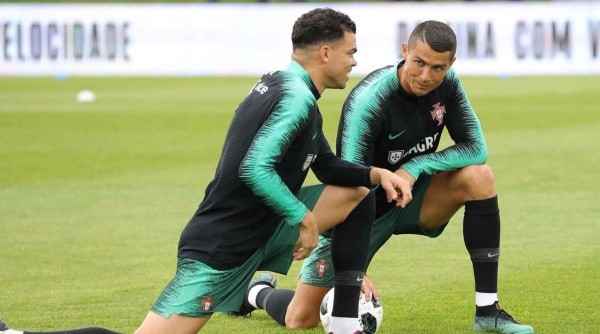 Pepe y Cristiano Ronaldo, selección de Portugal