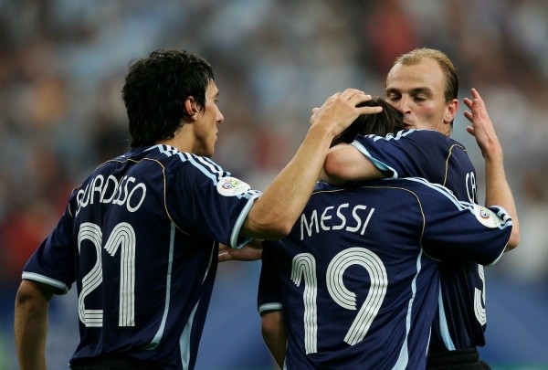 Messi en 2006, después de anotar su gol