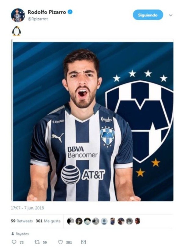 El “error” de Pizarro fue captado por miles de aficionados en redes sociales (Twitter)