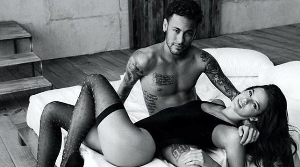 Neymar y Bruna, sensuales.