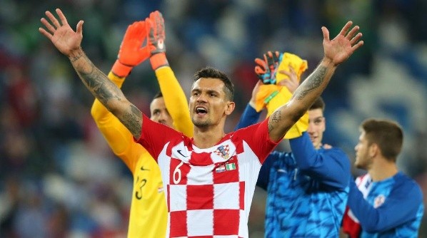Dejan Lovren festeja el triunfo sobre Nigeria.