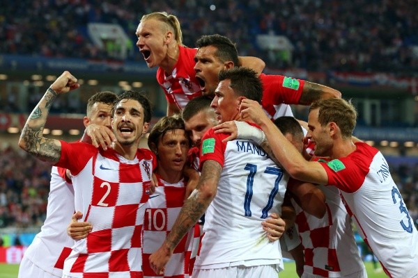 Croacia durante el triunfo ante Nigeria.