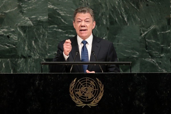 Juan Manuel Santos felicitó a la Selección Colombia por el triunfo. (Foto: Getty)