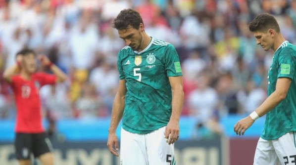 El dolor de Mats Hummels ante Corea del Sur.