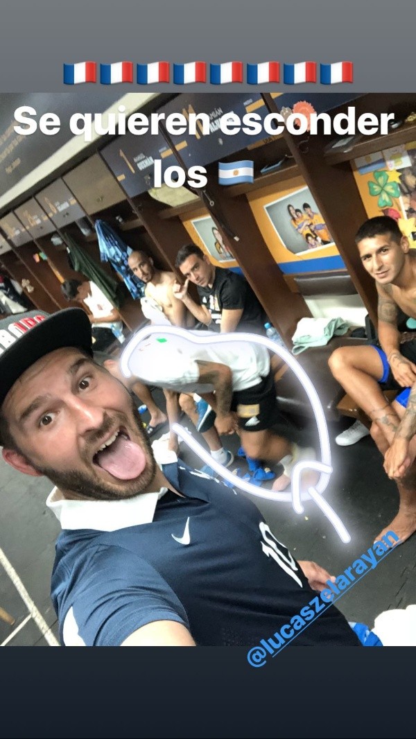 André-Pierre Gignacposteó una foto junto a sus compañeros argentinos.