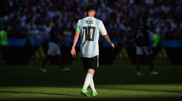 Foto de Lionel Messi, jugador de la Selección Argentina.