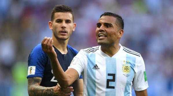 Gabriel Mercado en el duelo ante Francia, en el Mundial.